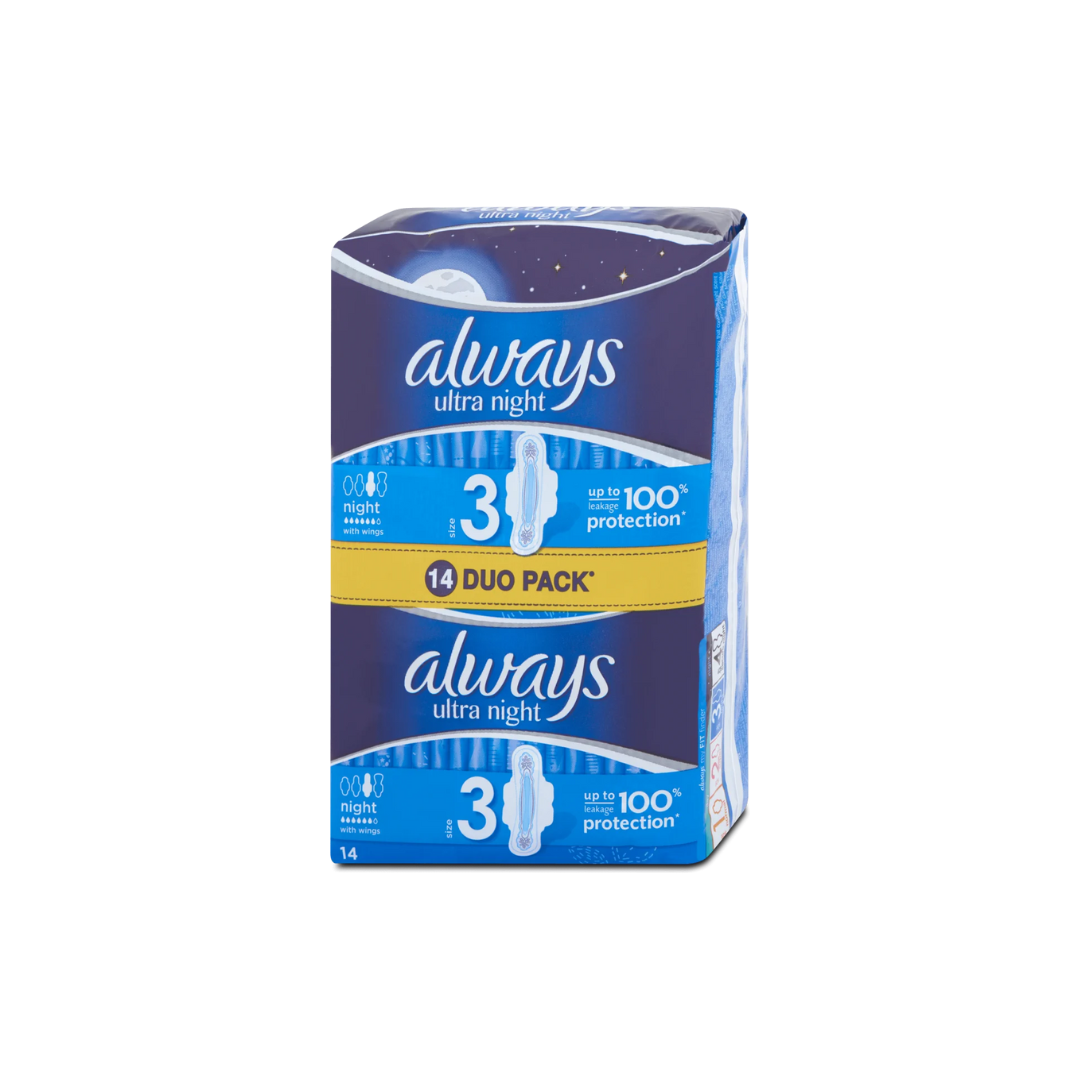 ALWAYS Ultra night noćni ulošci duo pack, 14 kom.
