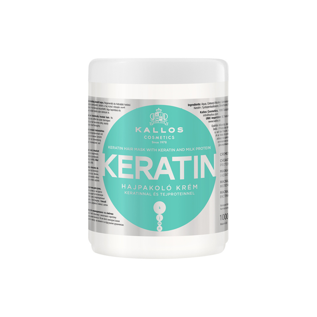 KALLOS Maska za dubinsku obnovu kose Keratin 1000ml