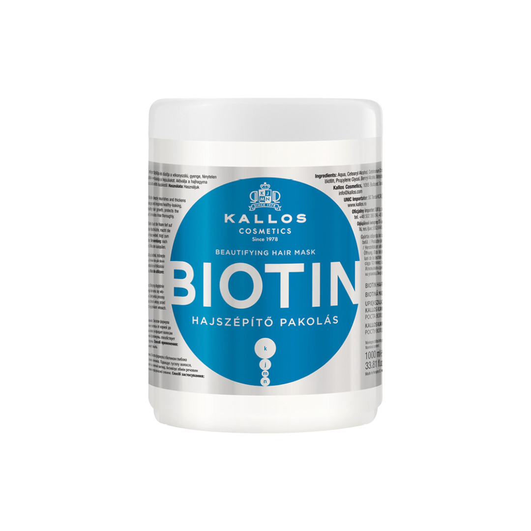KALLOS Maska za tanku kosu Biotin 1000ml