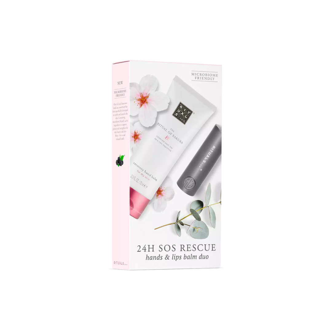 RITUALS The Ritual Of Sakura 24 SOS Rescue hands & lips balm duo