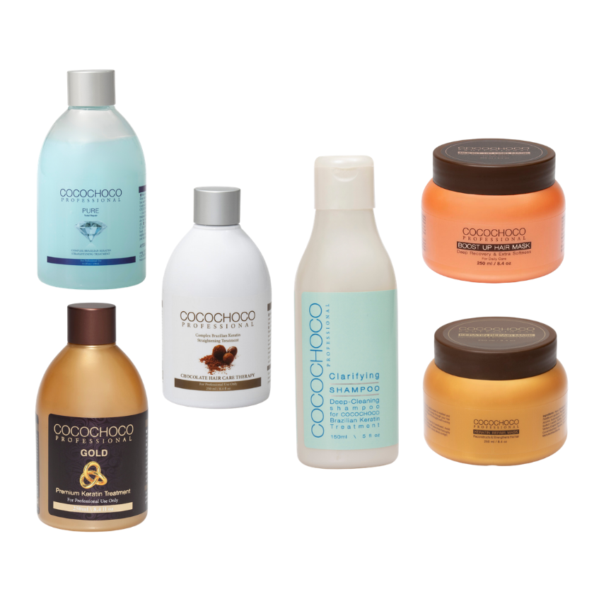 COCOCHOCO PAKET Keratin 250ml + Clarifying šampon za dubinsko pranje i pripremu kose 150ml + Maska za kosu 250ml