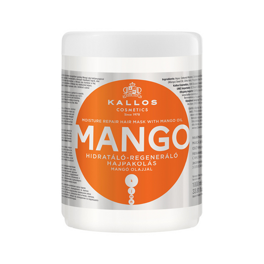 KALLOS Maska za suhu i oštećenu kosu Mango 1000ml