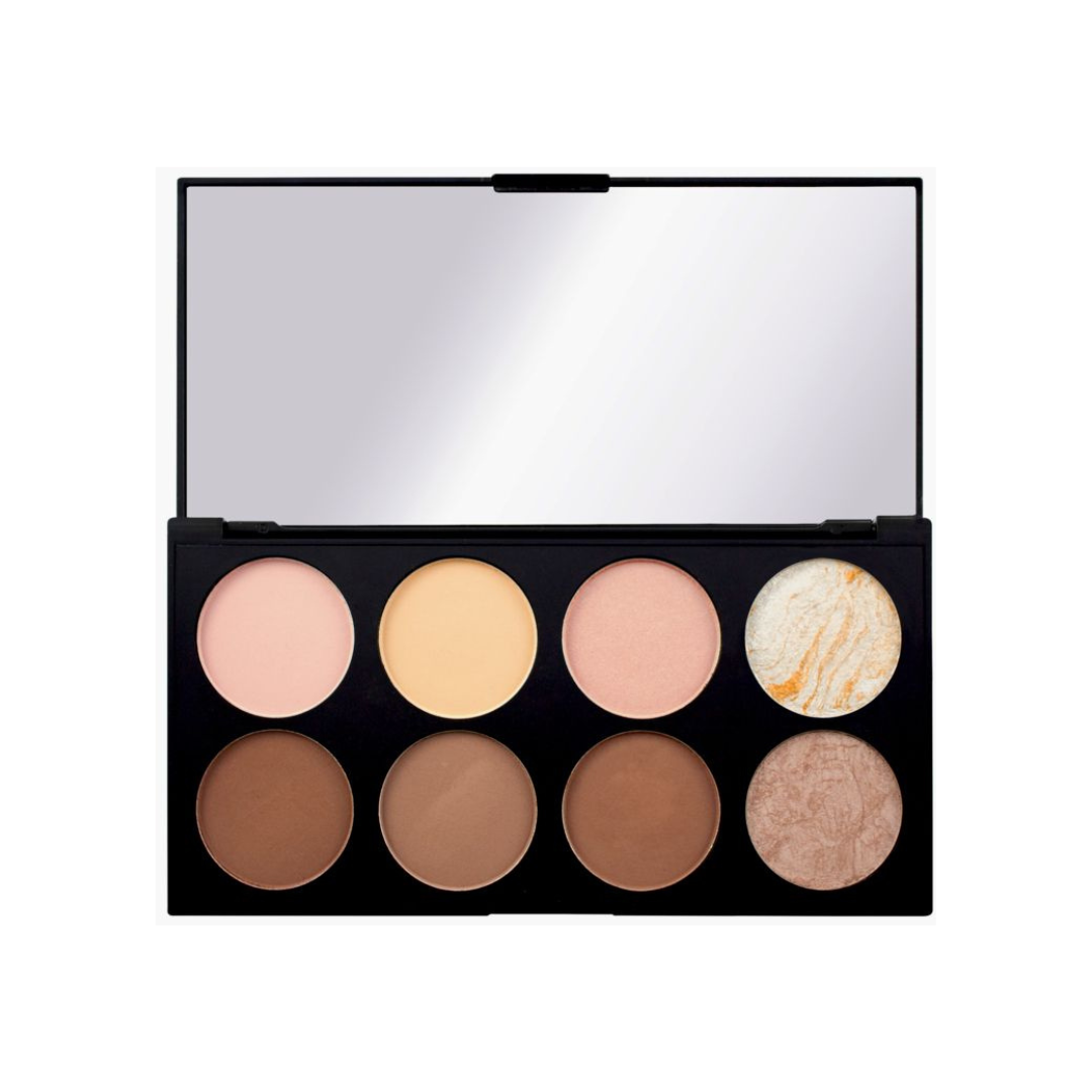REVOLUTION Paleta za konture i Highlighter Ultra Powder Contour 12.8g