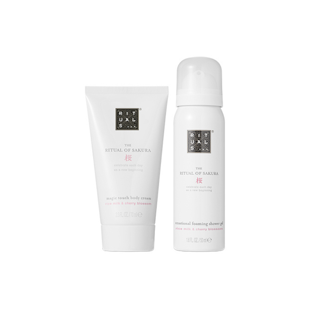 Pink Rituals Mini RITUALS The Ritual Of Sakura Mini set Krema za tijelo 70ml i Pjena za ...