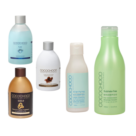 COCOCHOCO PAKET Keratin 250ml + Clarifying šampon za dubinsko pranje i pripremu kose 150ml + Šampon bez sulfata 400ml